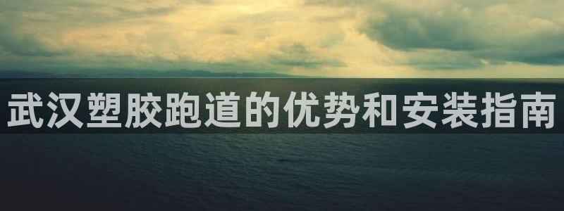 百度一下尊龙：武汉塑胶跑道的优势和安装指南