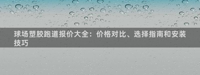 尊龙/人生就是博：球场塑胶跑道报价大全：价格对比、选